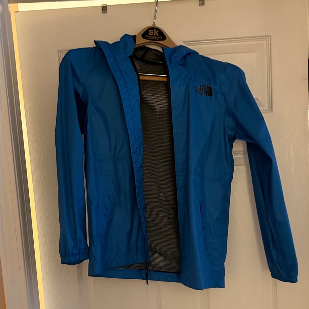 The North Face Unisex Boys Girls Youth Vibrant Blue Raincoat